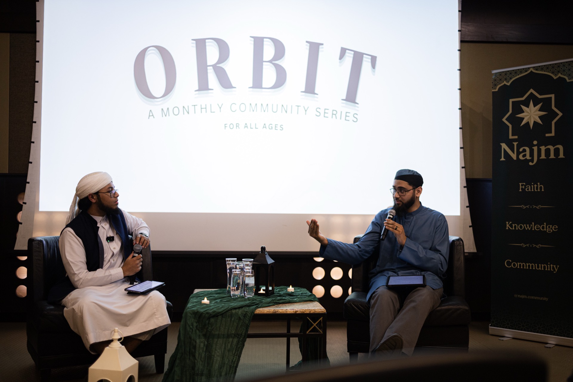 Najm x Orbit panel with speakers